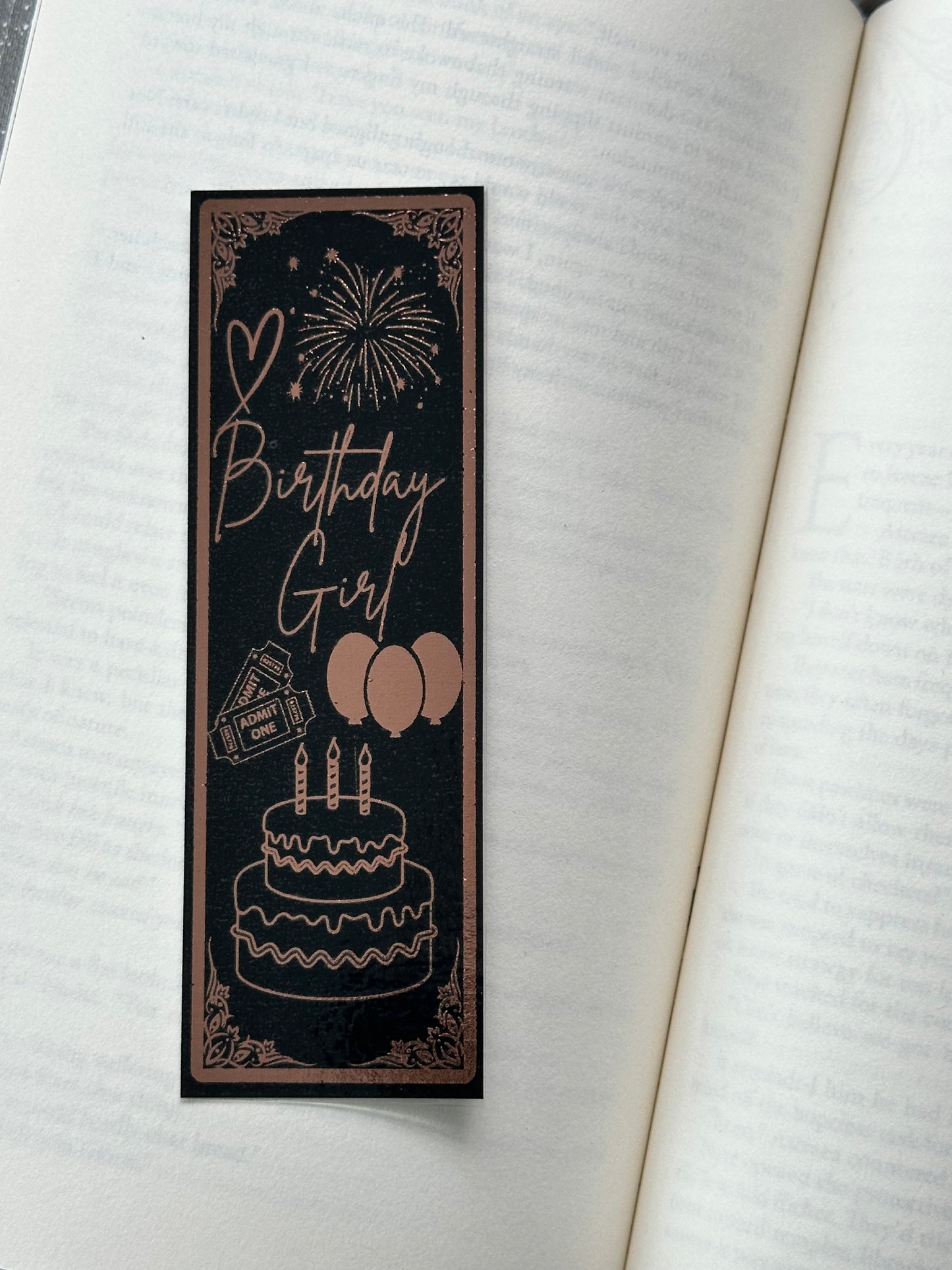 Birthday Girl - Foil Bookmark - (Rose Gold)