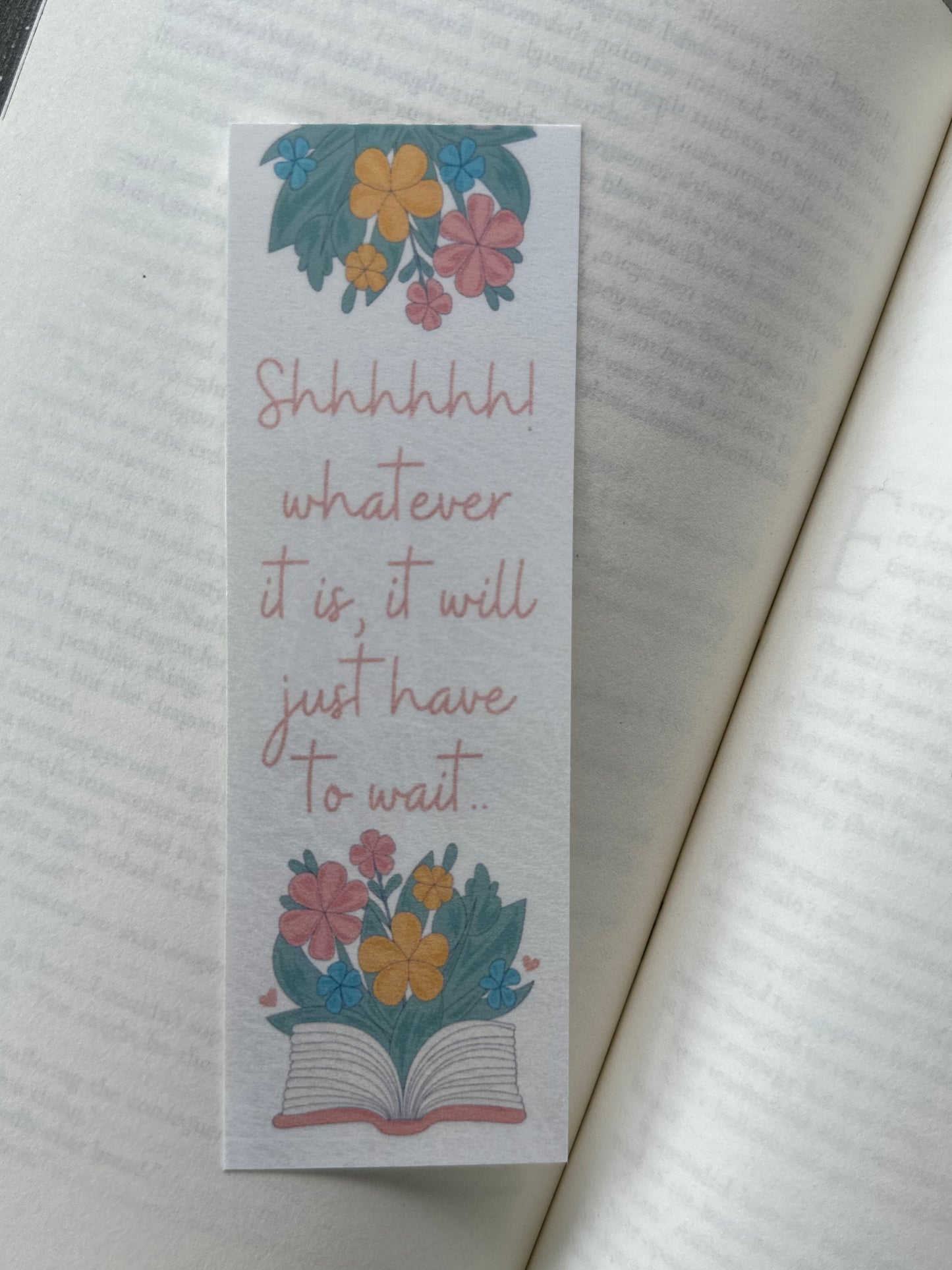 Floral Open Book Quotes Bookmark Bundle - 4 Pack
