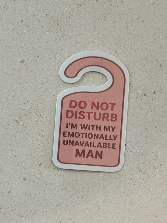 Emotionally Unavailable Man - Sticker