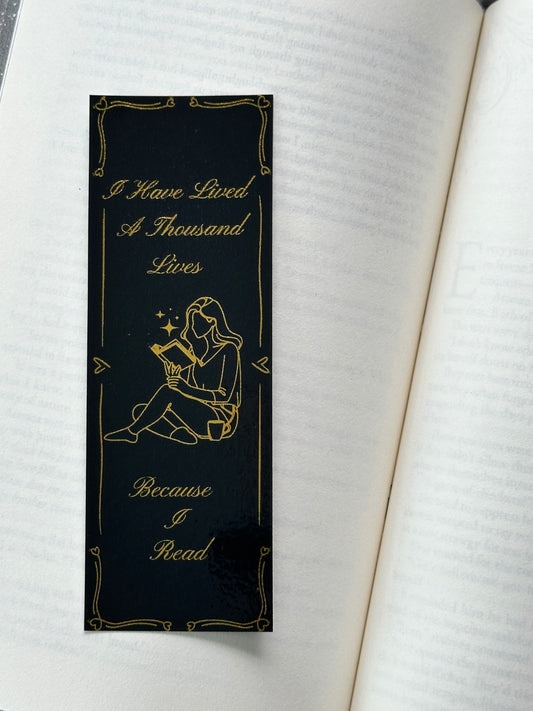 I Have Lived - Foil Bookmark - (Gold)