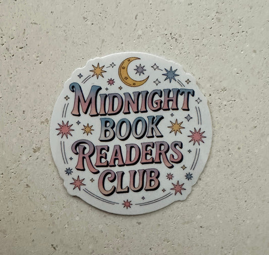 Midnight Book Readers Club Moon & Stars - Sticker