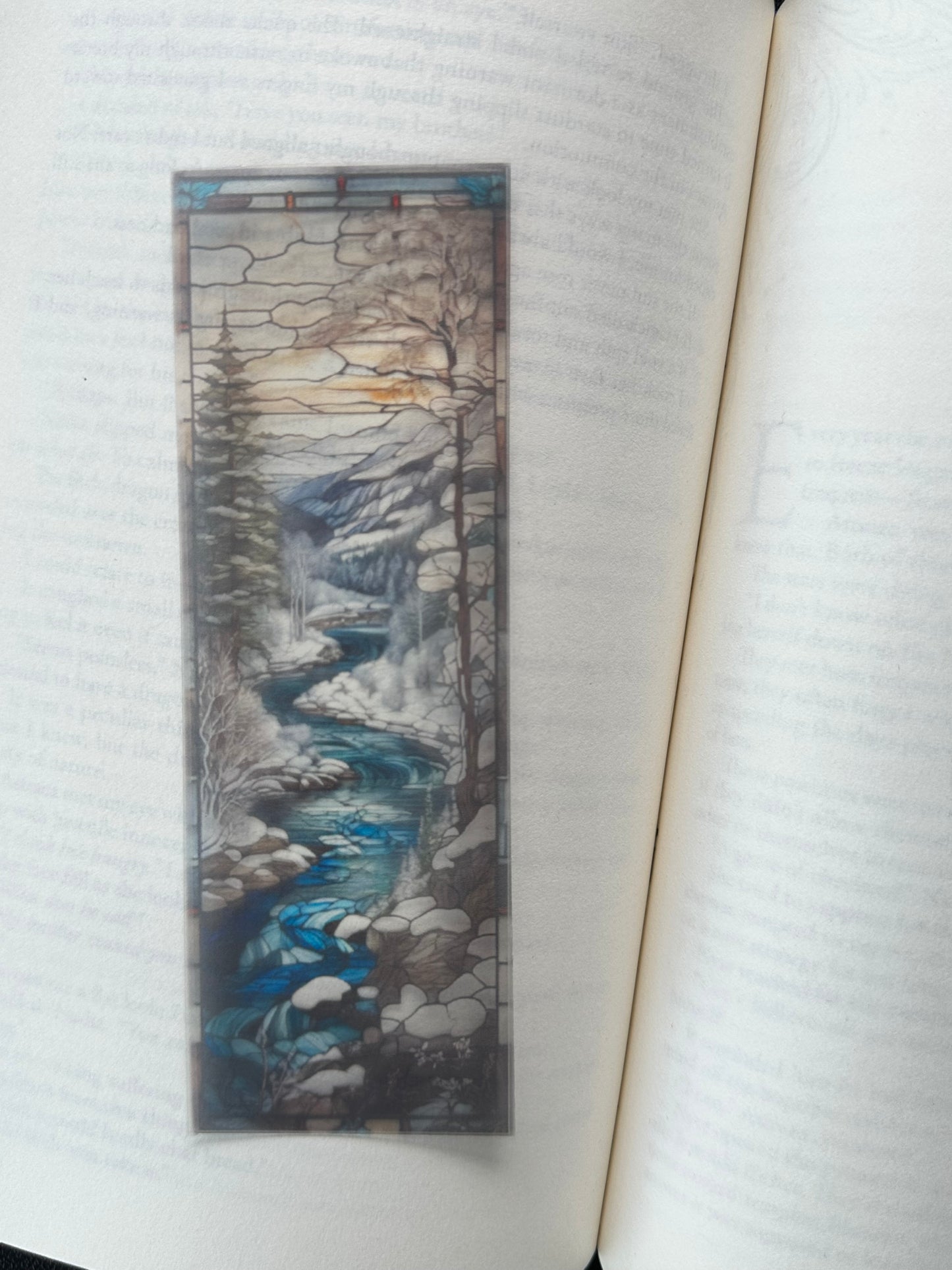 Stained Glass Style Landscape - Bookmark (22)
