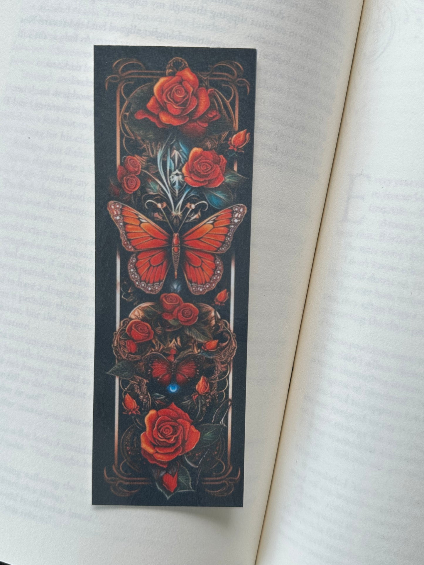 Bright Red Butterfly - Bookmark (15)
