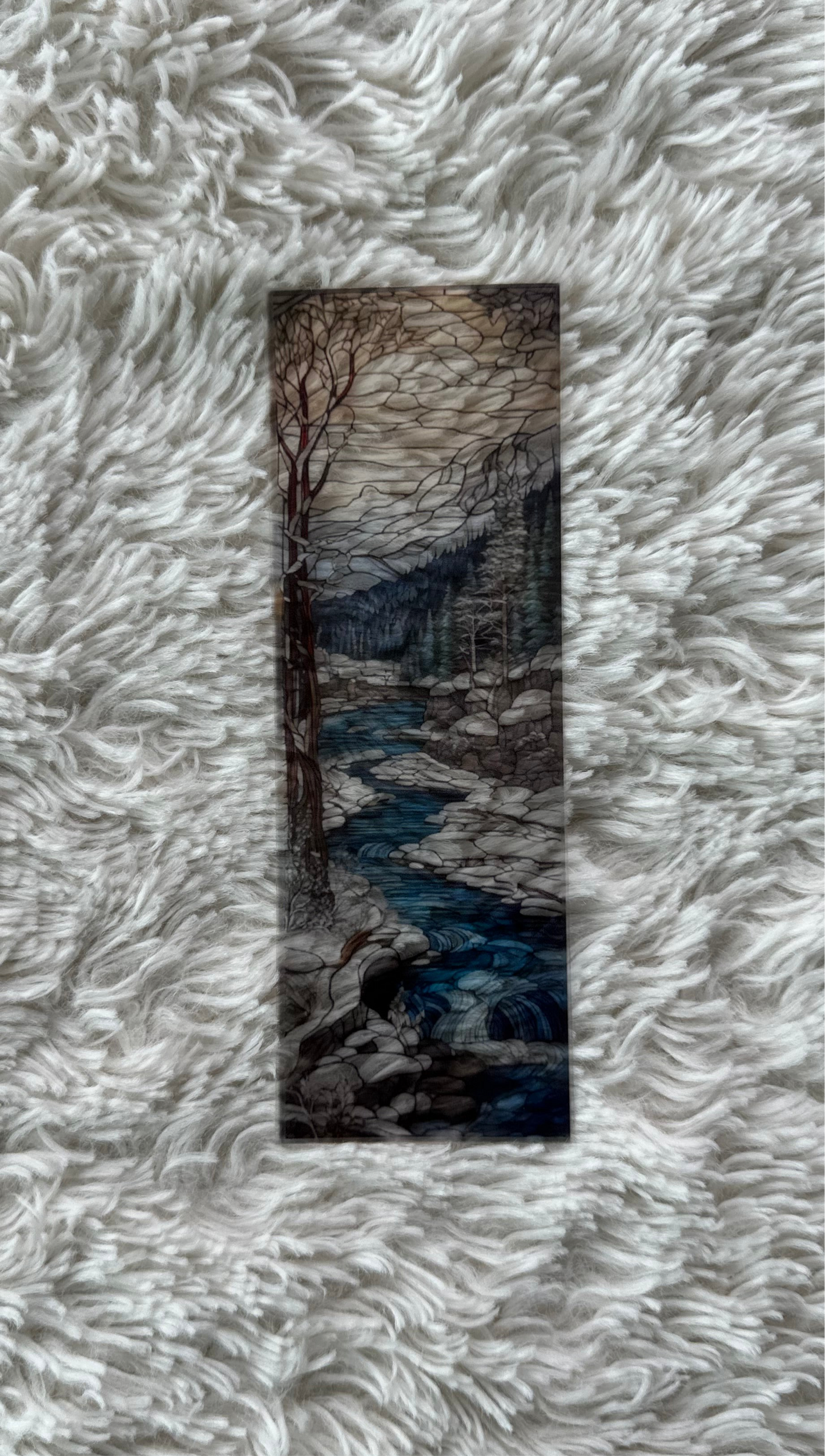 Stained Glass Style Landscape - Bookmark (96)