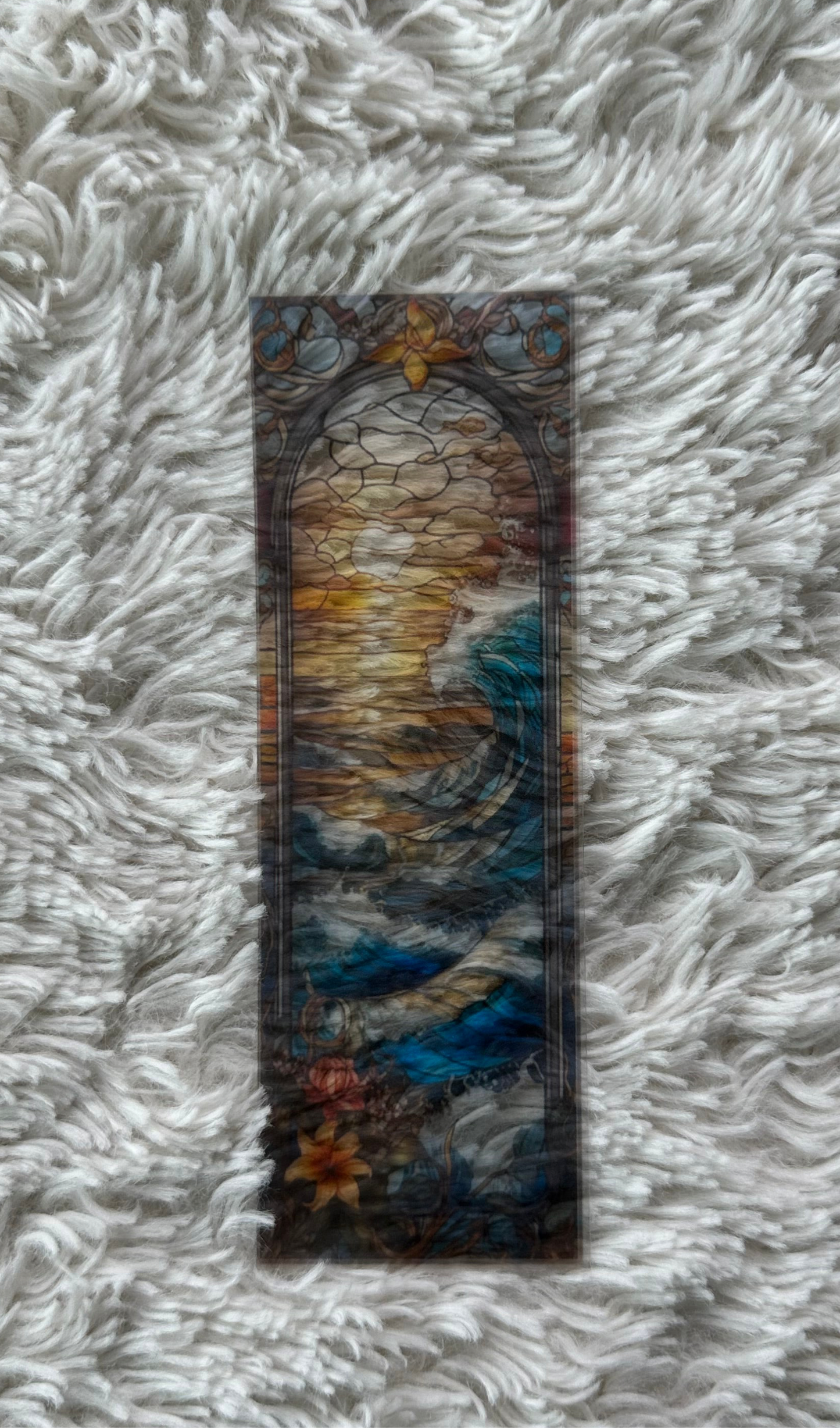 Stained Glass Style Landscape - Bookmark (50)