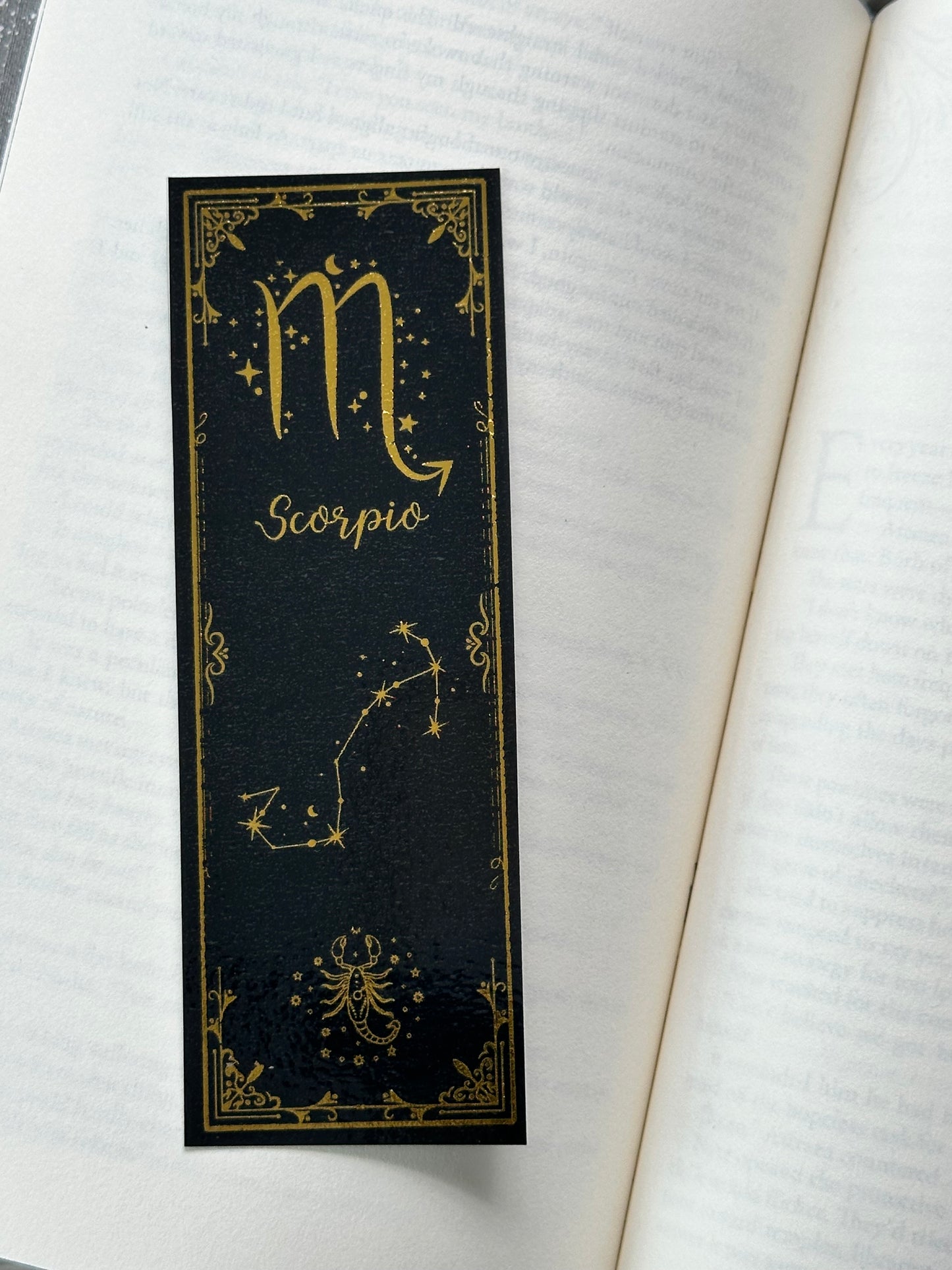 Scorpio - Foil Bookmark - (Gold)
