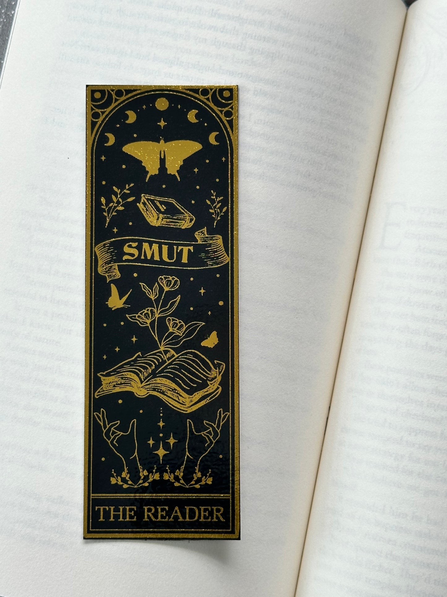 Smut The Reader - Foil Bookmark - (Gold)
