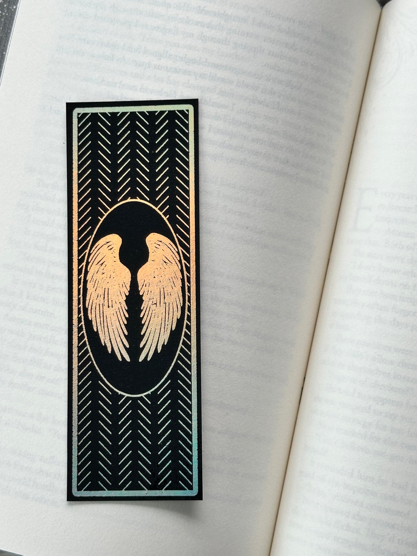 Feathered Wings - Foil Bookmark - (Silver Holographic)