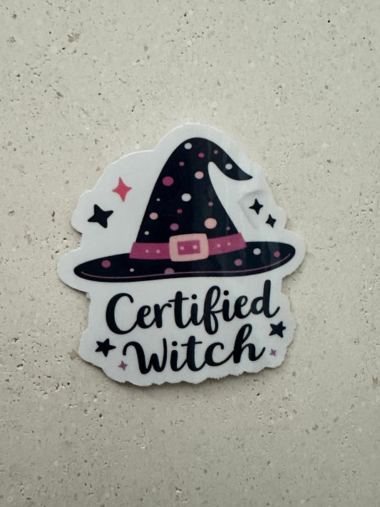 Certified Witch Hat - Sticker