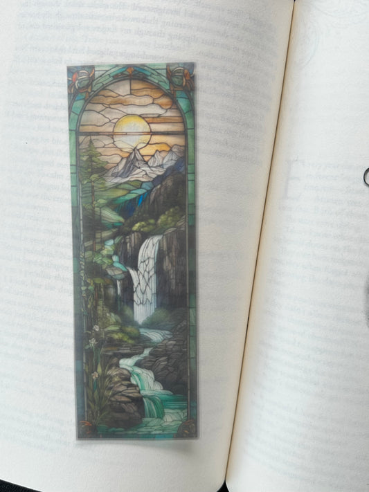 Stained Glass Style Landscape - Bookmark (28)