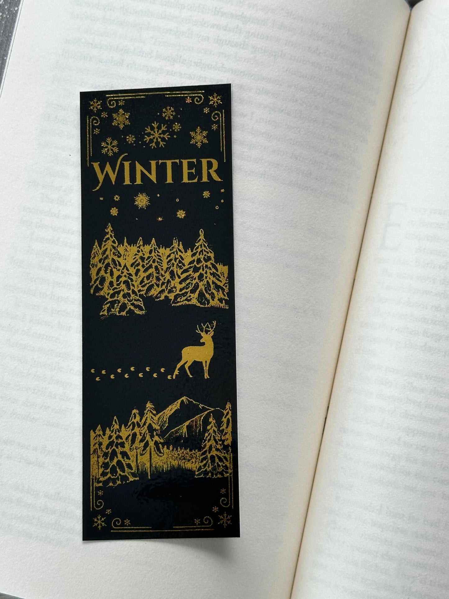 Winter - Foil Bookmark - (Gold)