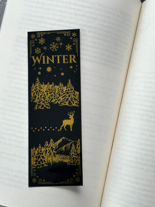 Winter - Foil Bookmark - (Gold)