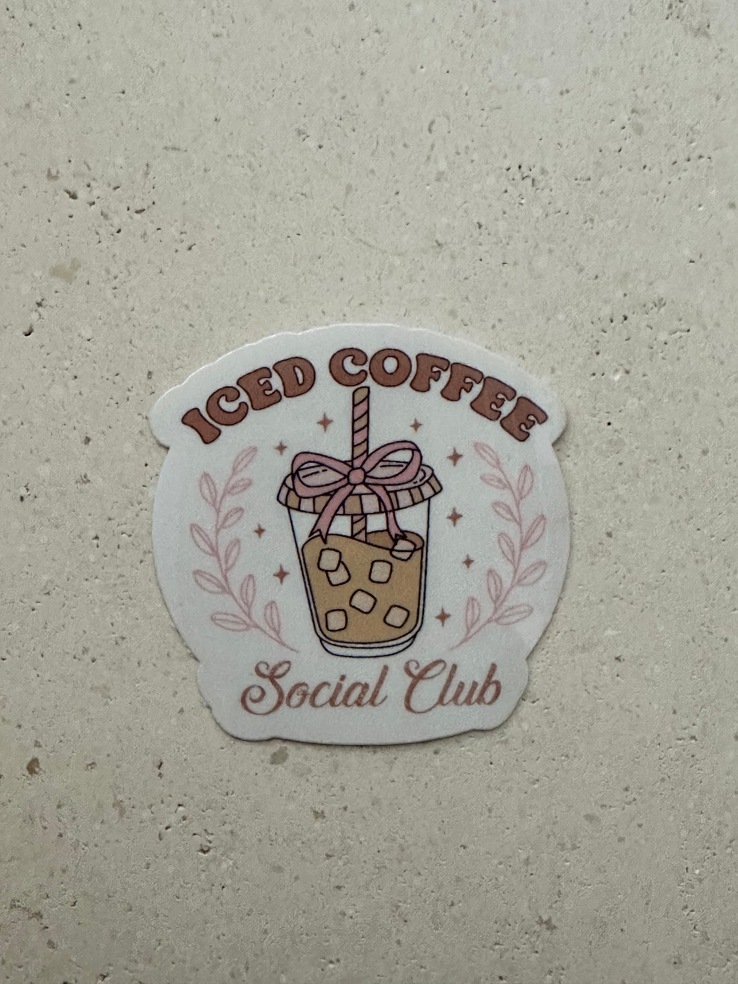 Iced Coffee Social Club - Sticker