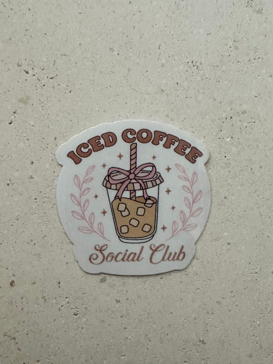 Iced Coffee Social Club - Sticker