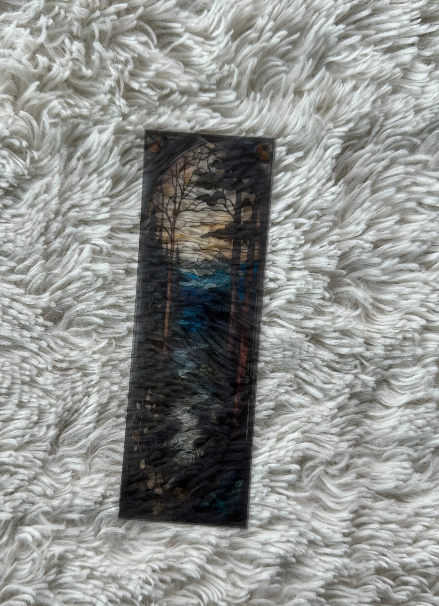 Stained Glass Style Landscape - Bookmark (7)