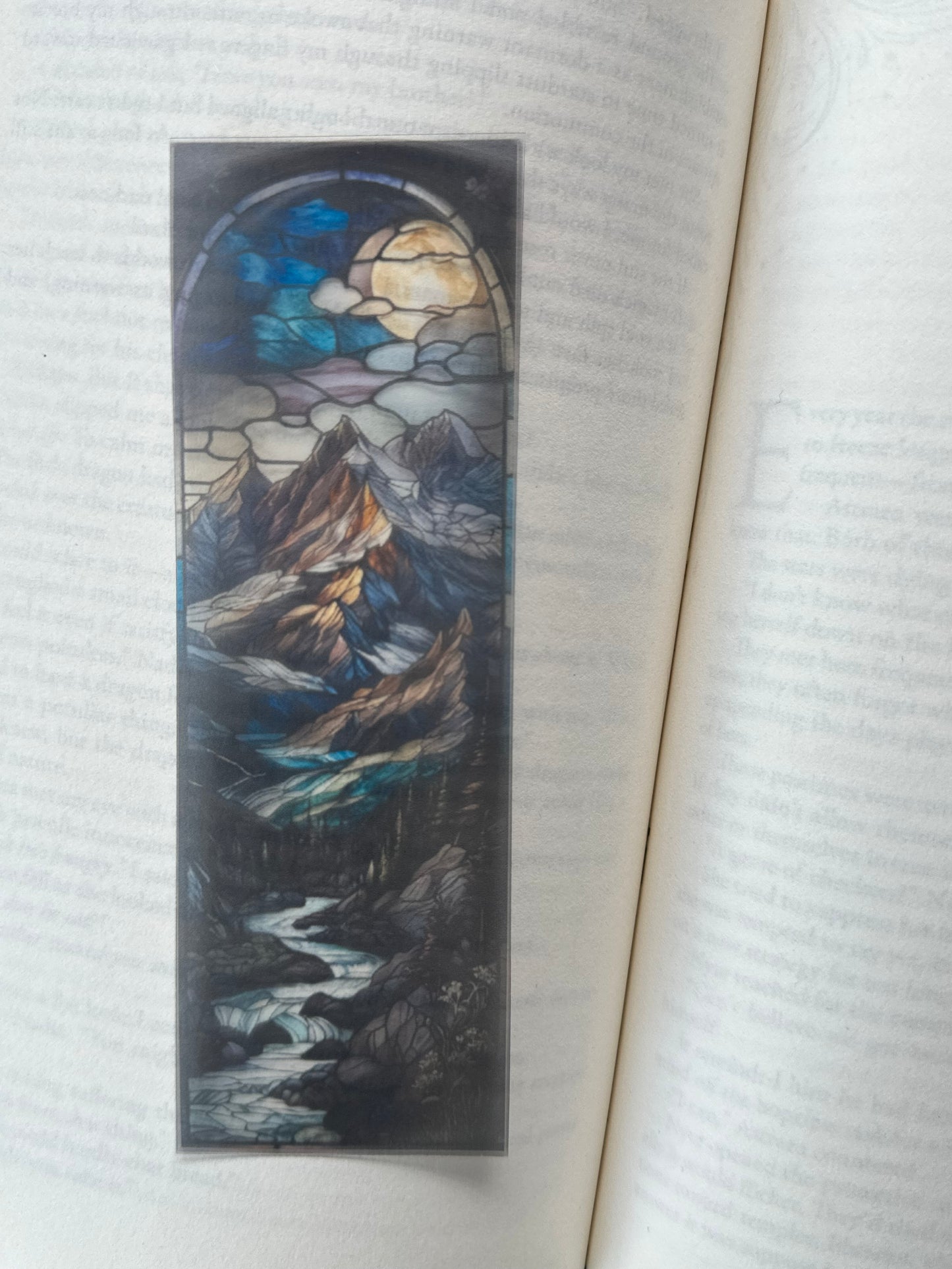 Stained Glass Style Landscape - Bookmark (54)