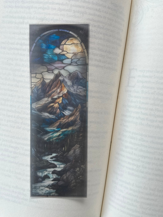 Stained Glass Style Landscape - Bookmark (54)