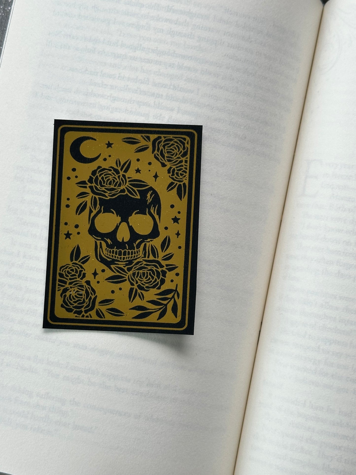 Death Tarot Card - Foil Bookmark - (Gold)