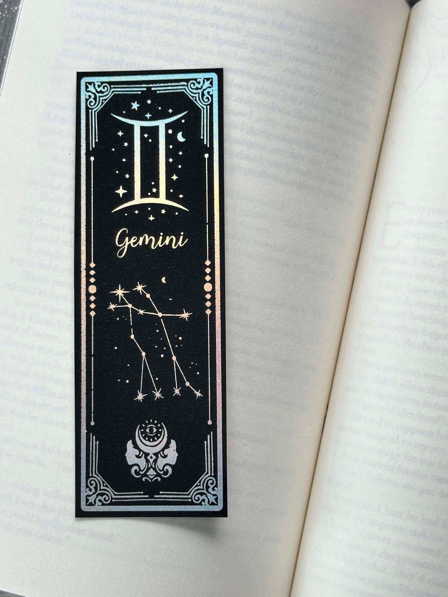 Gemini - Foil Bookmark - (Silver Holographic)