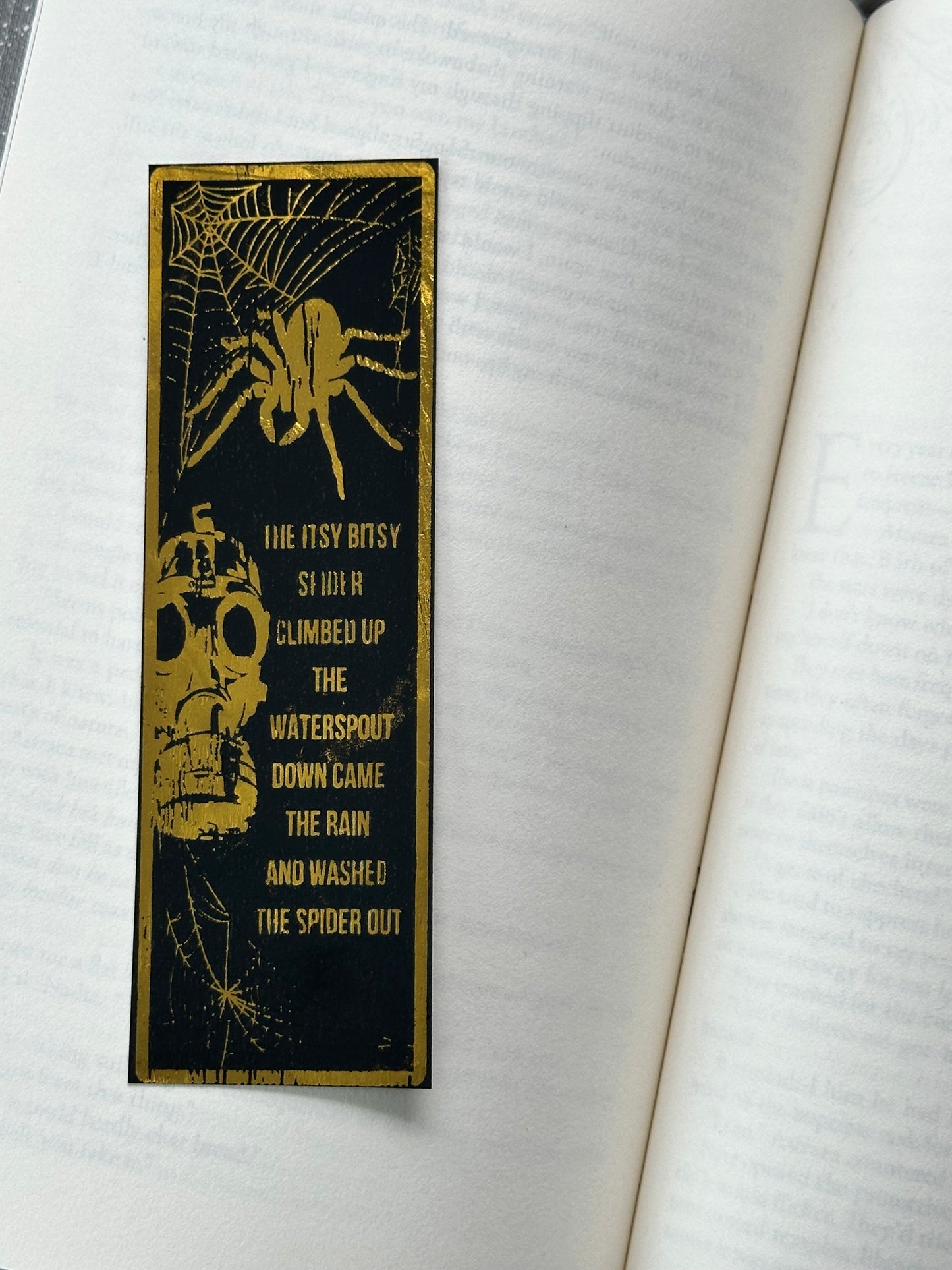 The Itsy Bitsy Spider - Foil Bookmark - (Gold)