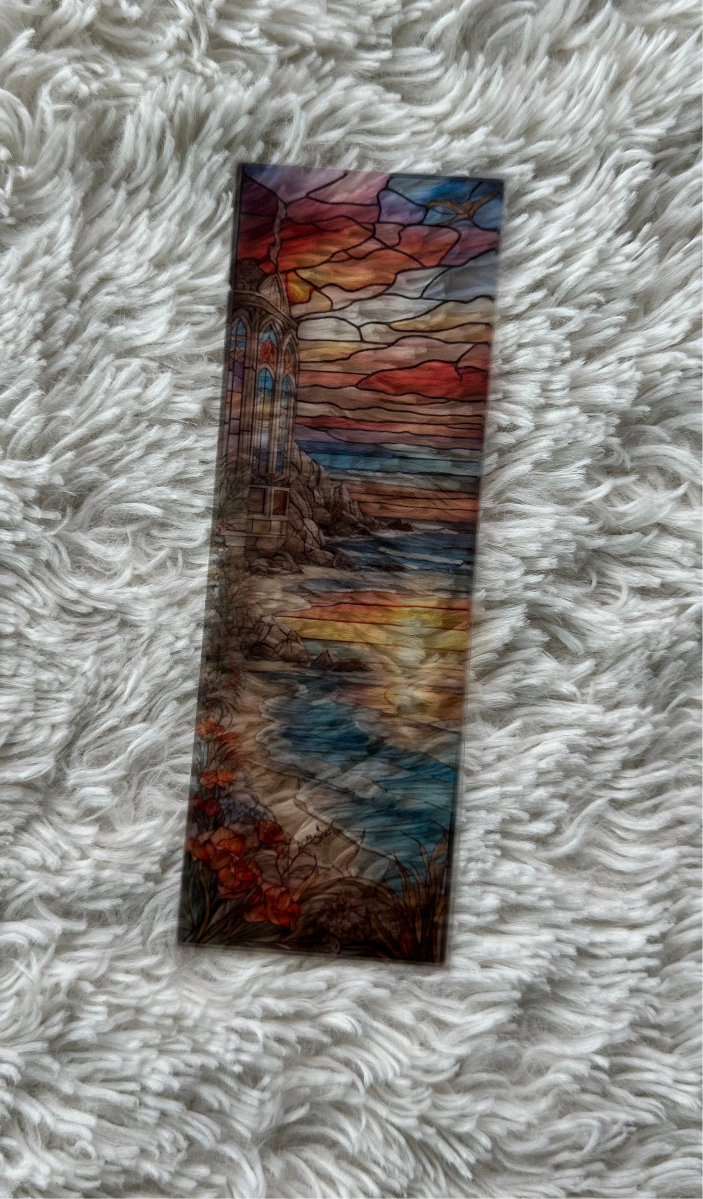 Stained Glass Style Landscape - Bookmark (92)