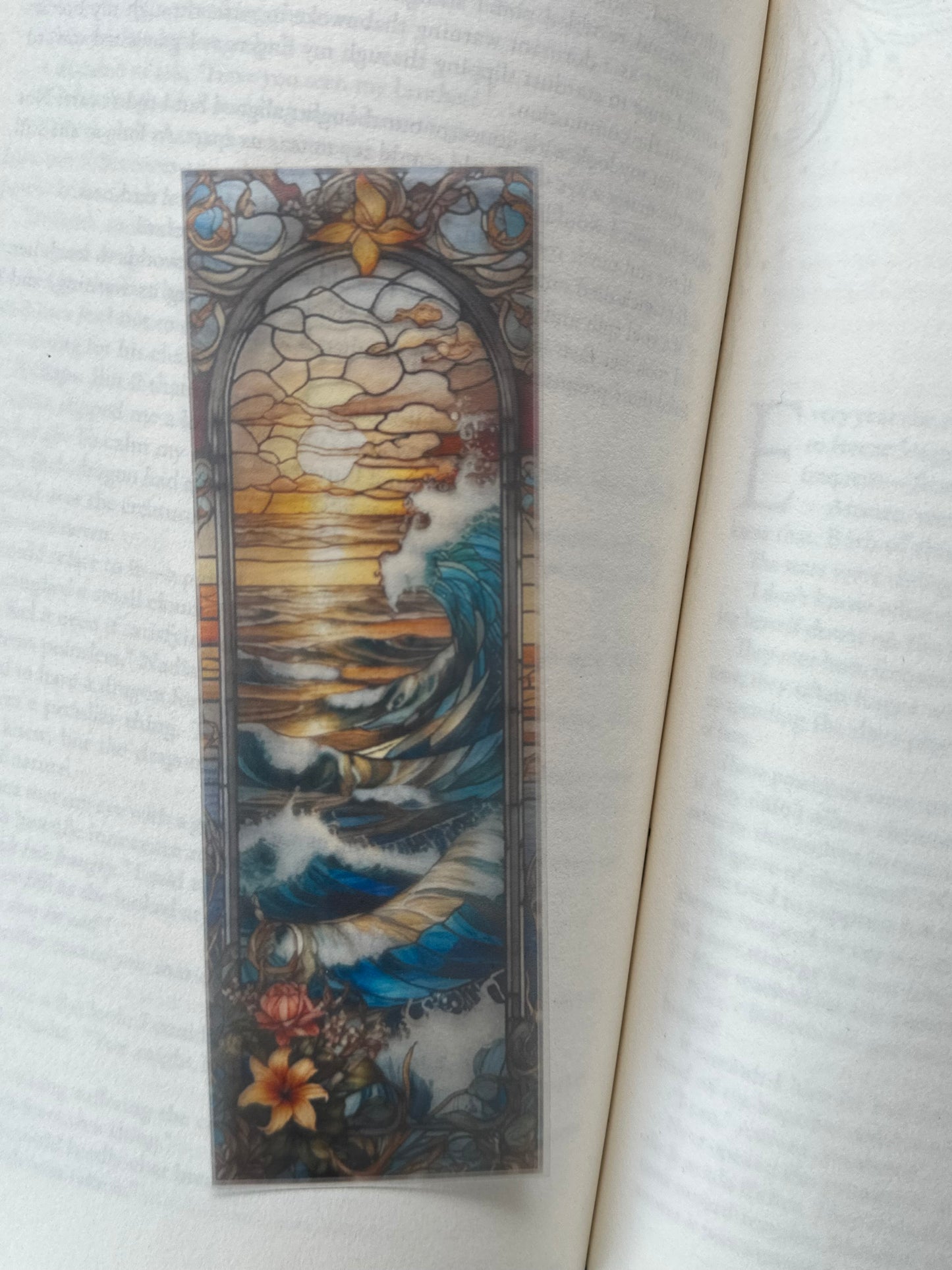 Stained Glass Style Landscape - Bookmark (50)