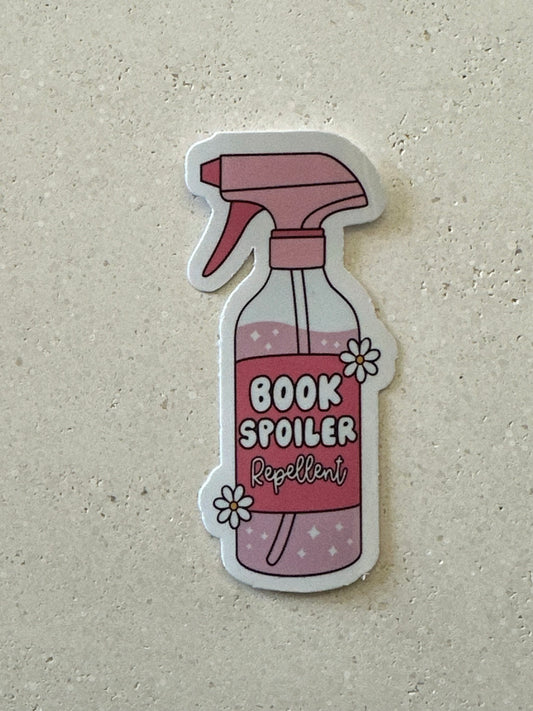 Book Spoiler Repellant - Sticker