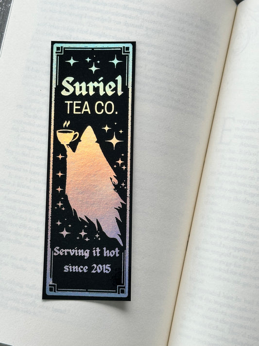 Suriel Tea Co. - Foil Bookmark - (Silver Holographic)