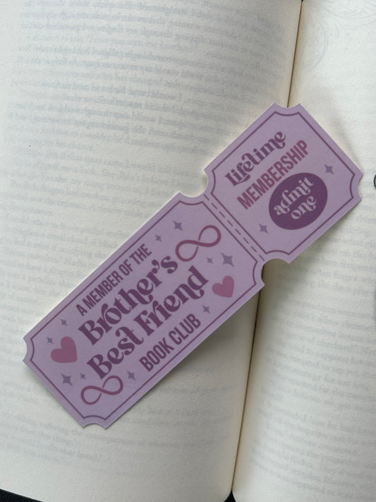 Brothers Best Friend Book Club - Bookmark