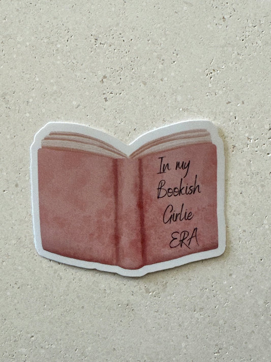 Bookish Girlie ERA - Pink - Sticker