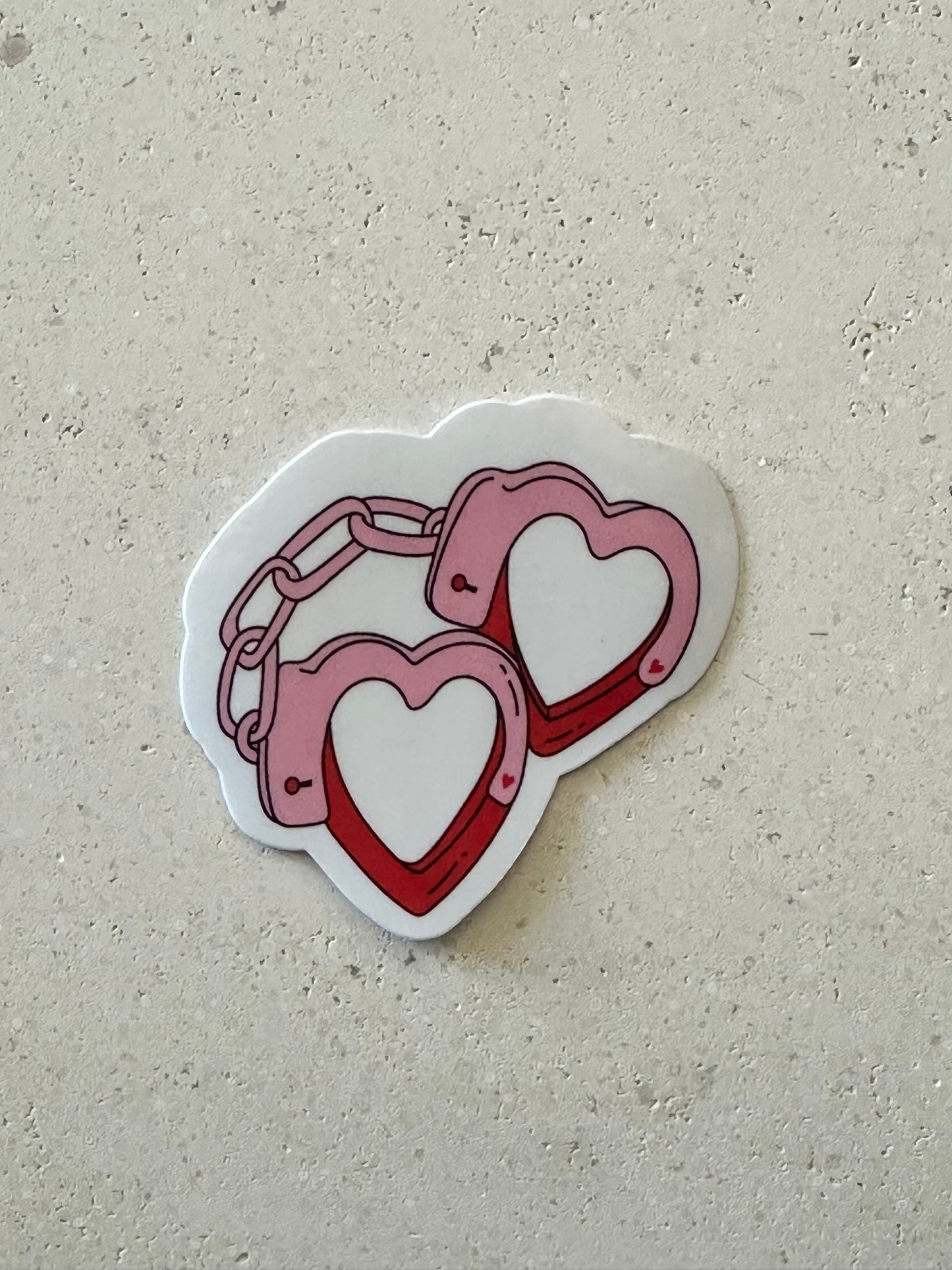 Heart Handcuffs - Sticker
