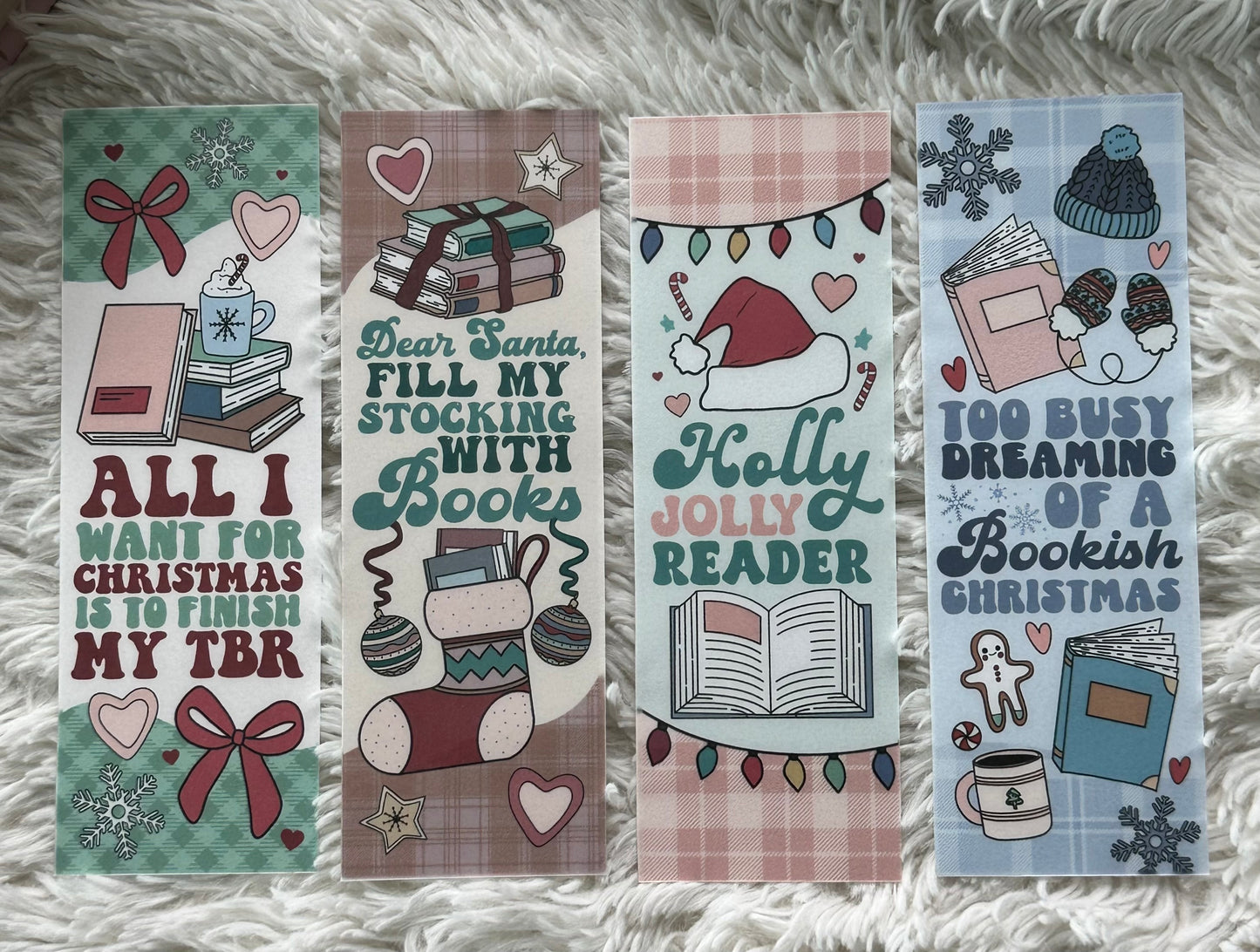 Holly Jolly Bookmark Bundle - 4 Pack