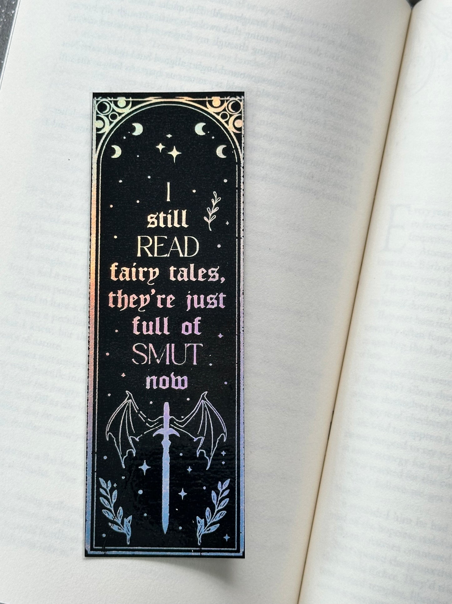 Spicy Fairy Tales - Foil Bookmark - (Silver Holographic)