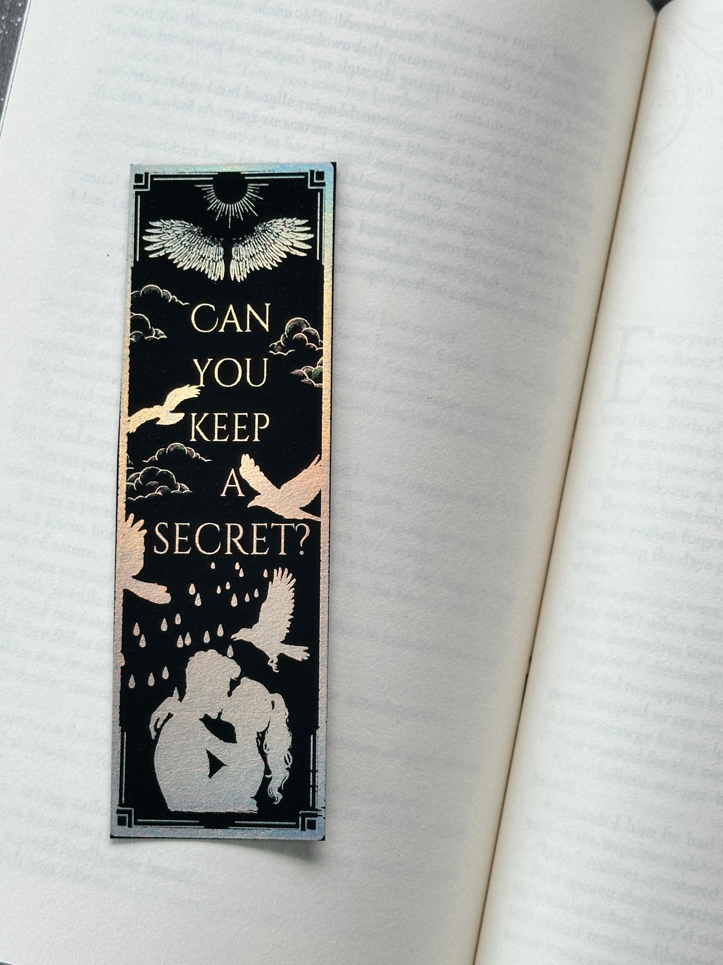 Can You Keep A Secret? - Foil Bookmark - (Silver Holographic)
