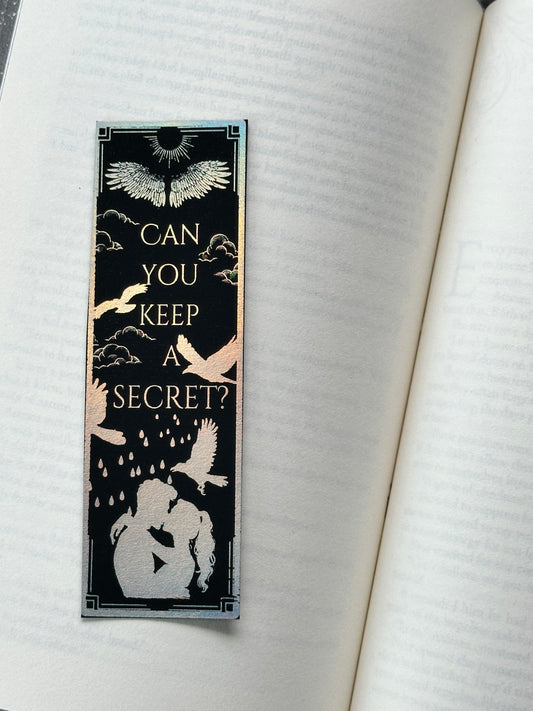 Can You Keep A Secret? - Foil Bookmark - (Silver Holographic)
