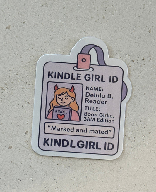 Kindle Girl ID - Sticker