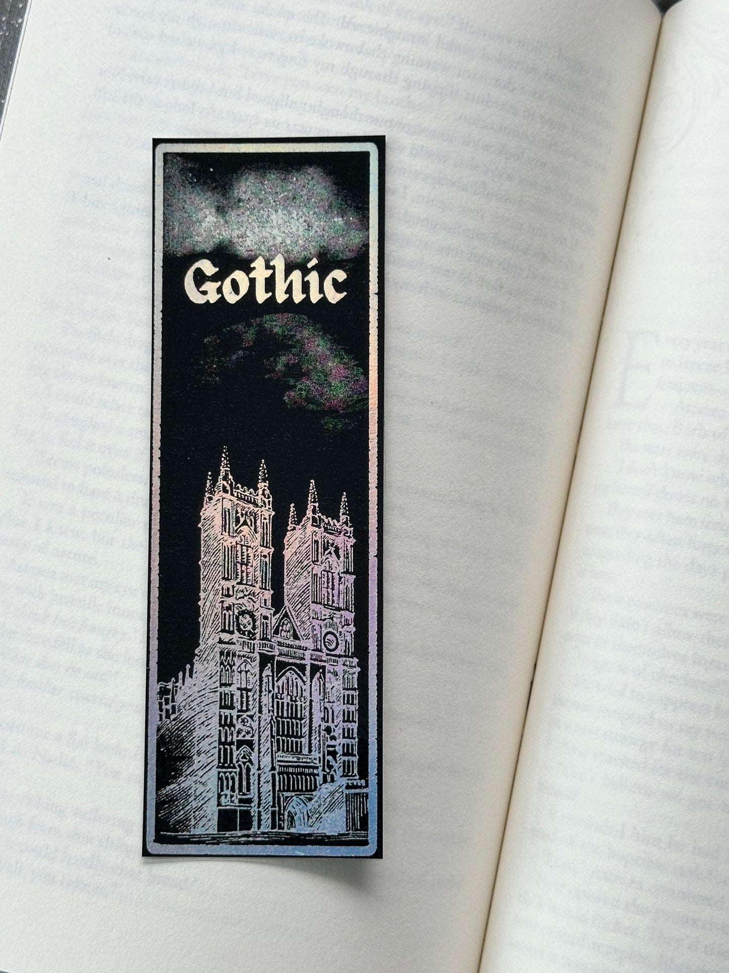 Gothic - Foil Bookmark - (Silver Holographic)