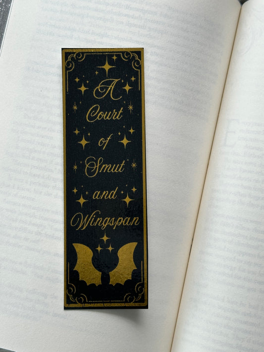 Smut & Wingspan - Foil Bookmark - (Gold)