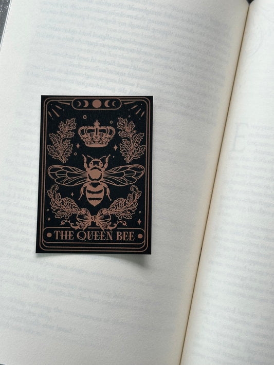 The Queen Bee Tarot Card - Foil Bookmark - (Rose Gold)