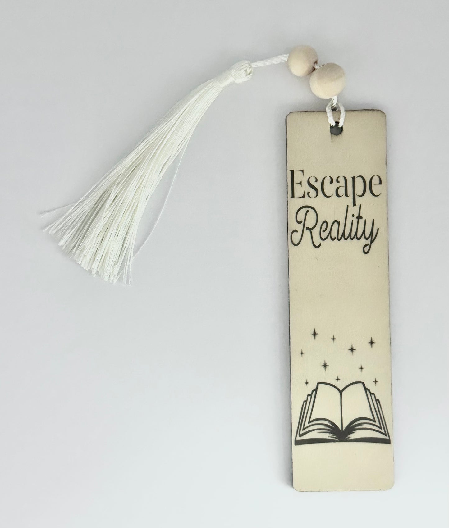 Escape Reality - Wood Bookmark - (Linen)