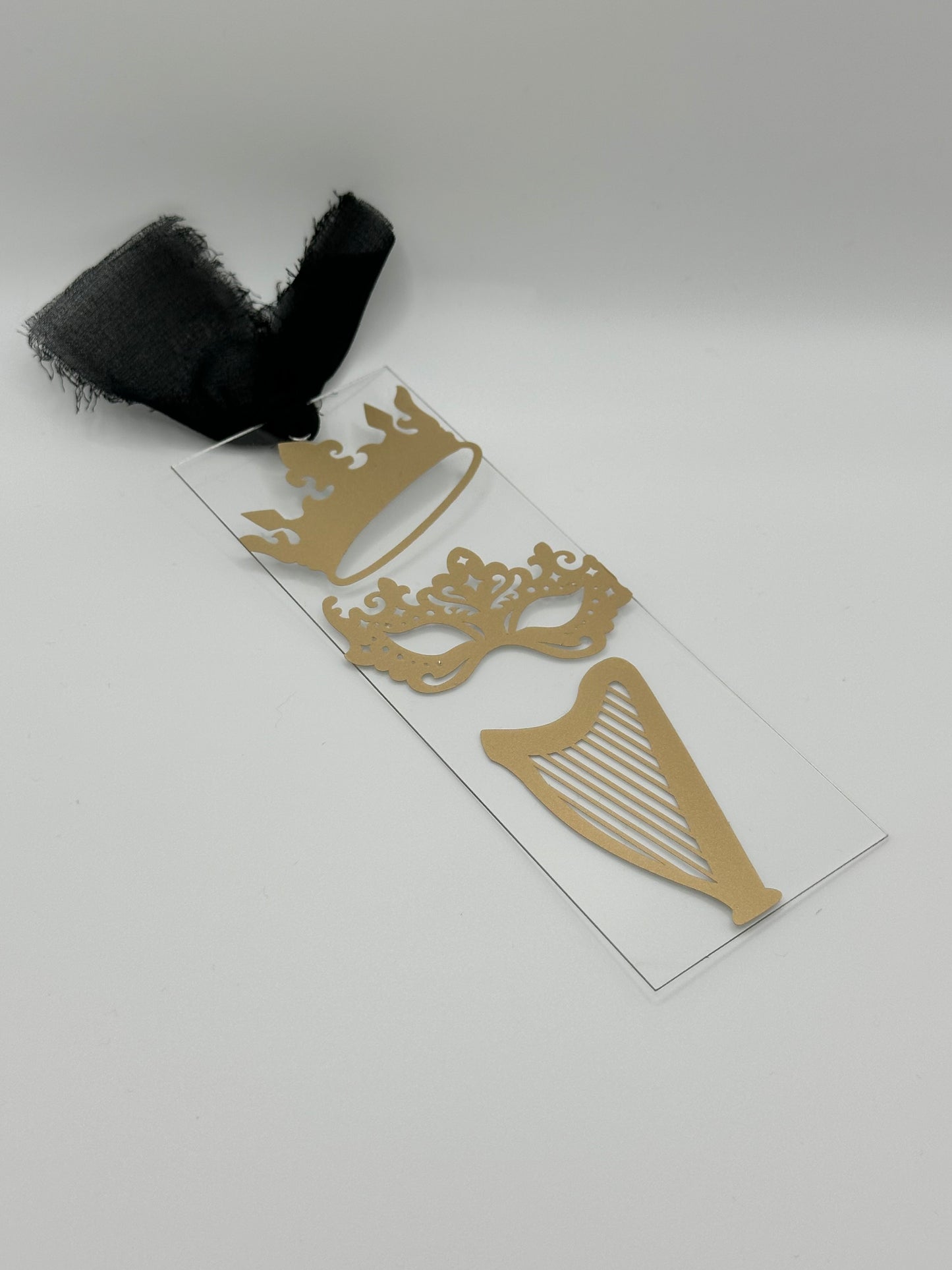 Crown, Mask & Harp - Acrylic Bookmark