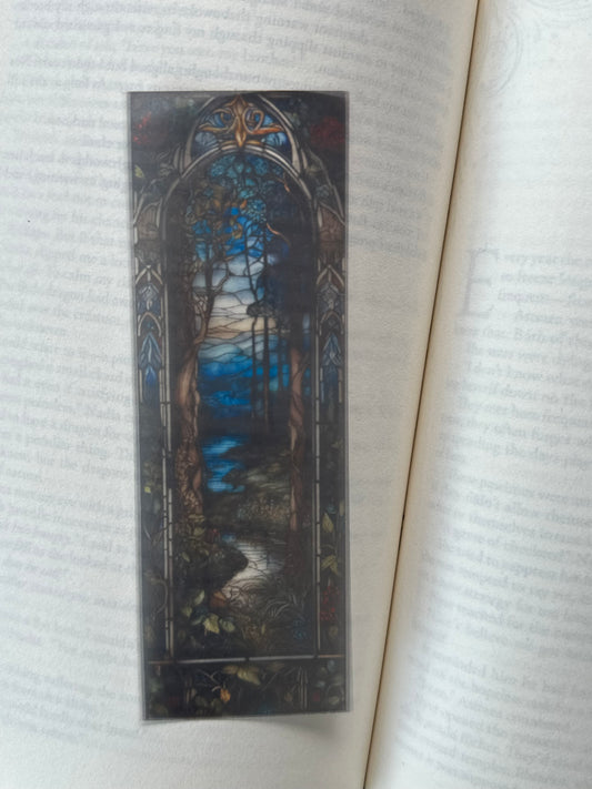 Stained Glass Style Landscape - Bookmark (68)