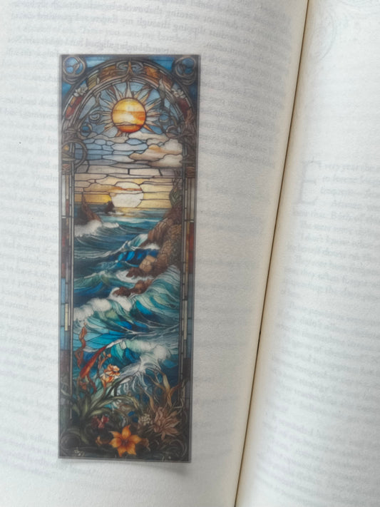 Stained Glass Style Landscape - Bookmark (47)