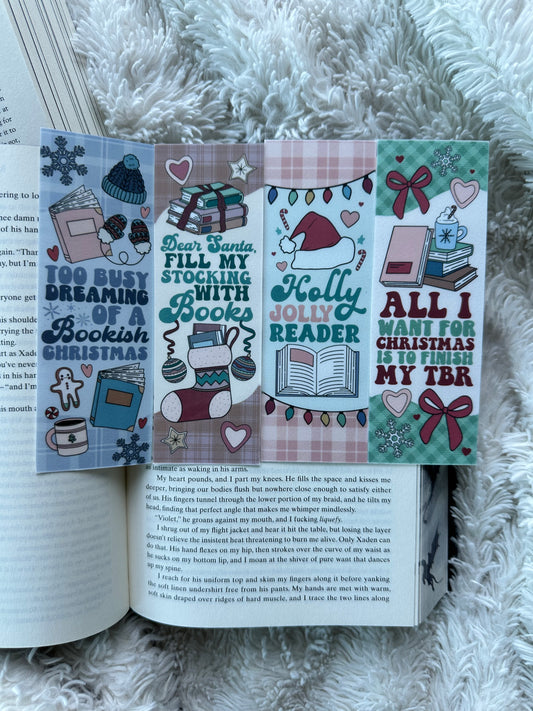 Holly Jolly Bookmark Bundle - 4 Pack