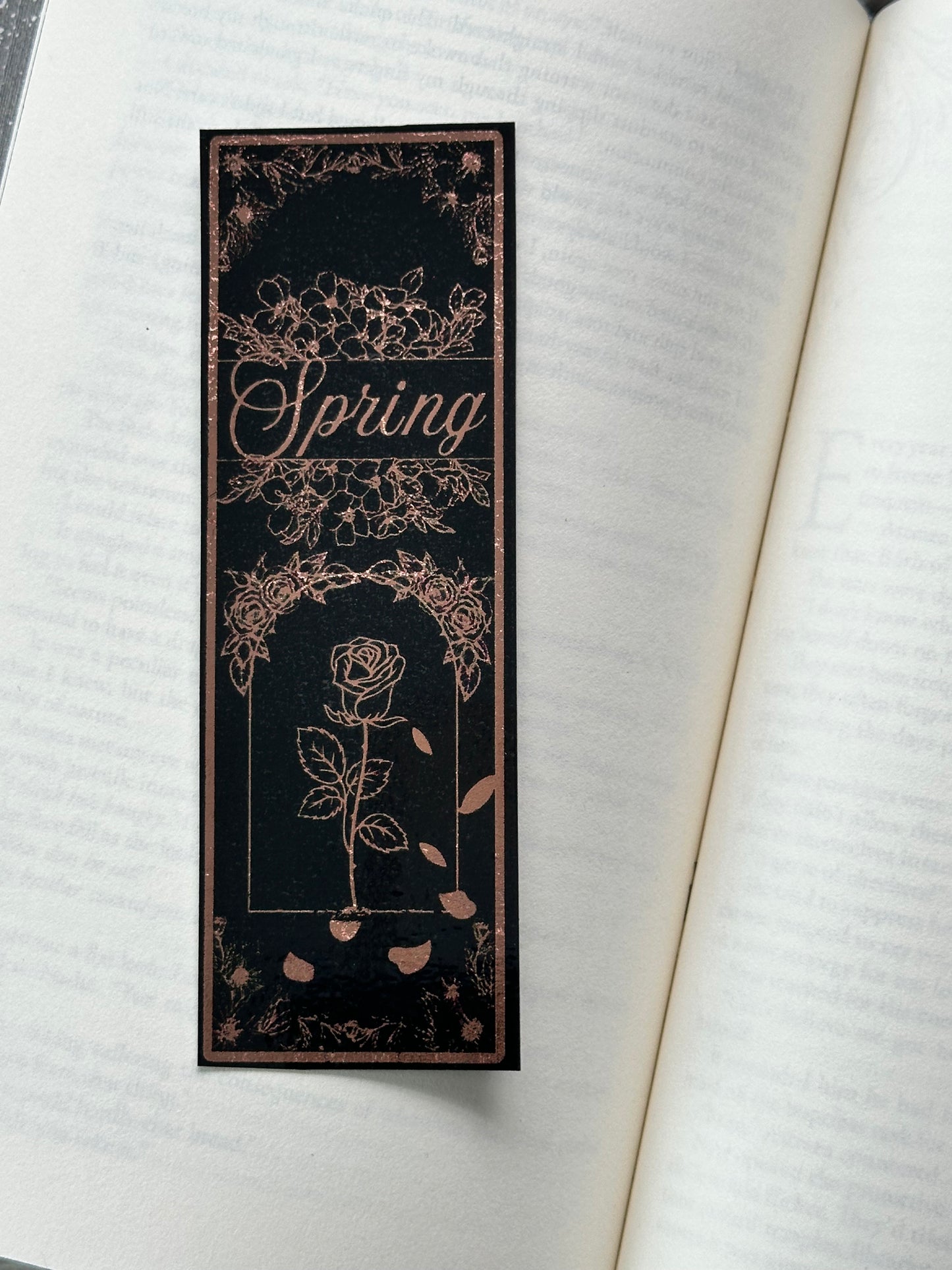Spring - Foil Bookmark - (Rose Gold)