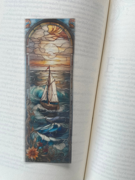 Stained Glass Style Landscape - Bookmark (53)