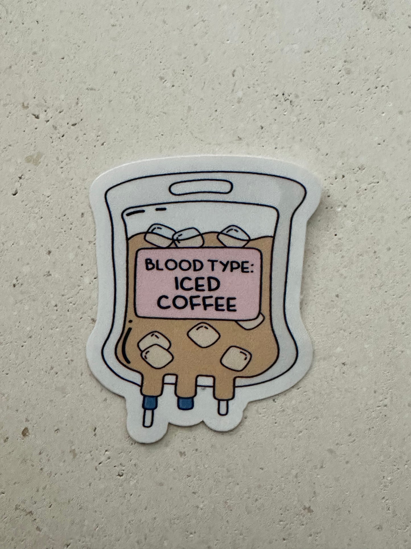 Blood Type: Iced Coffee - Sticker