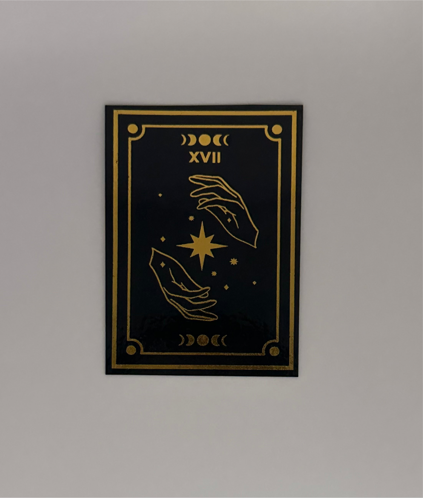 The Star Tarot Card - Foil Bookmark - (Gold)