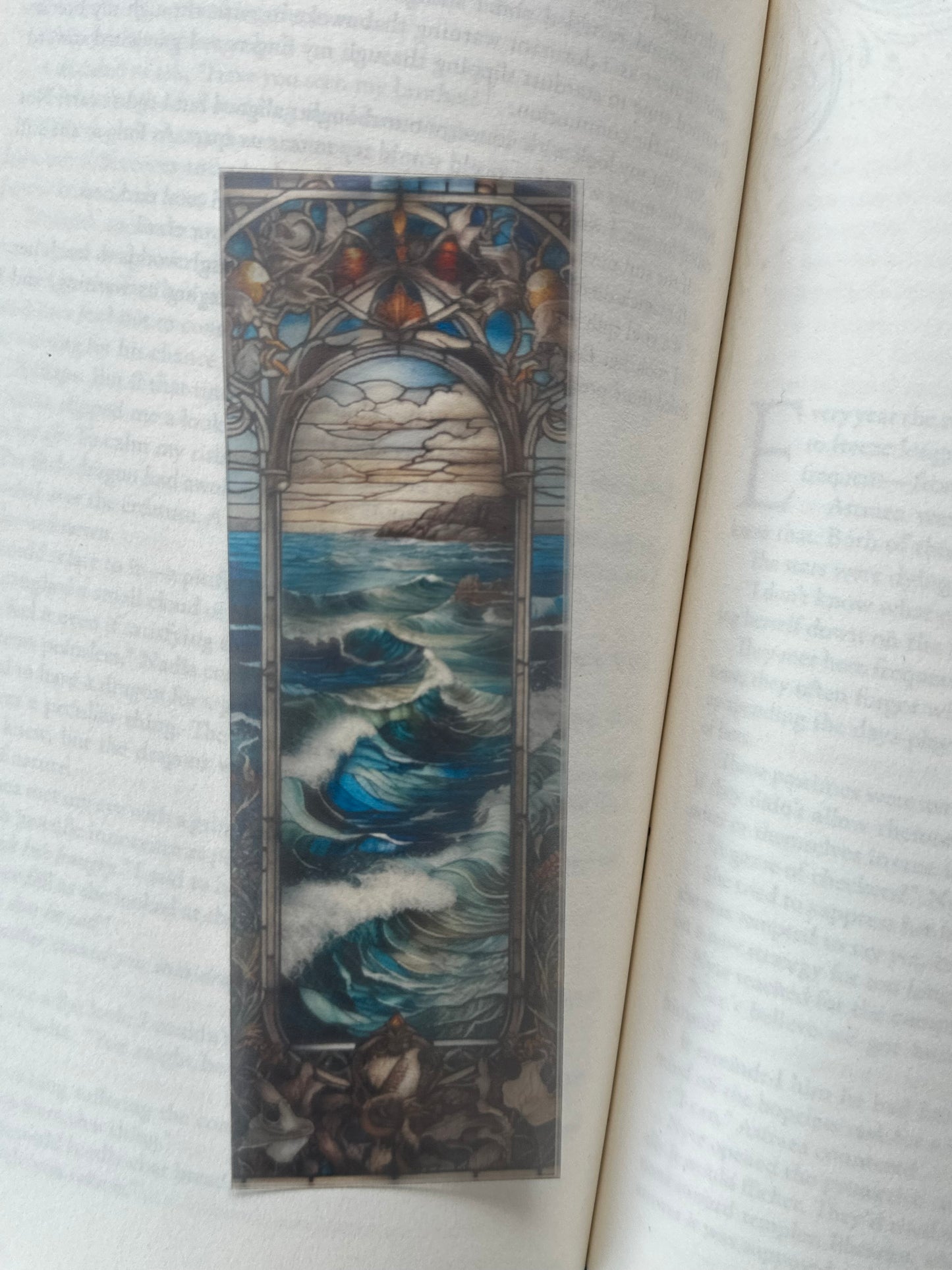 Stained Glass Style Landscape - Bookmark (66)