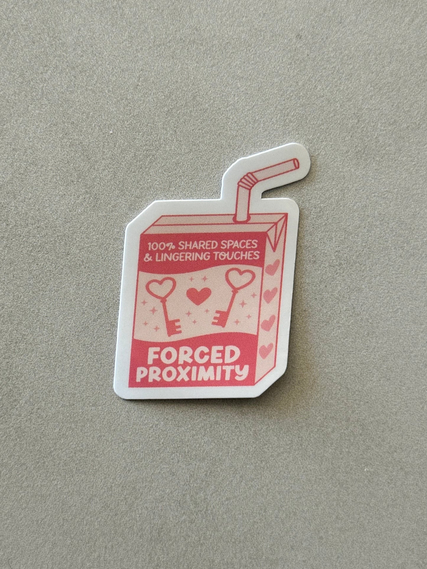 Forced Proximity Trope Juice box - Sticker